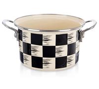 Casserole émaillée - Pour soupes et bouillons - 18 cm - 2 litres - Émail céramique - Compatible gaz et induction - Multicolore
