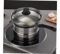 Casserole en acier forgé – Casserole argentée d'une seule pièce | Petite casserole pour les pâtes et la sauce | Casserole en acier forgé
