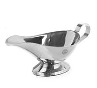 HENDI Saucière, 85 ml, avec base, petit récipient bol pot à sauce, saucière avec bec verseur, 120x72x(H)50mm, acier inoxydable