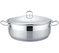 Casserole en acier inoxydable avec revêtement antiadhésif - Compatible induction, couleur argent, ø 40 cm