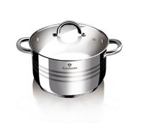 Casserole en acier inoxydable BLAUMANN de 20 cm avec couvercle - Ligne Gourmet BL-1008