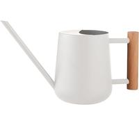 Casserole en acier inoxydable d'un litre, avec manche en bois et long bec verseur