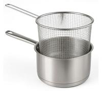 Casserole en acier inoxydable pour induction - Ø 16 cm - Casserole à lait - Idéale pour les petites quantités