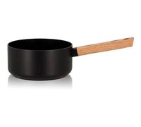 Casserole En Aluminium Et Poignée En Bois Ø18cm - Compatible Induction Noir
