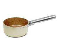 ARTHUR MARTIN, Casserole 18 cm Grand Chef, Aluminium forgé, revêtement anti adhérent, poignées et anses en acier rivet, Tous feux dont induction, Compatible Lave Vaisselle, Crème