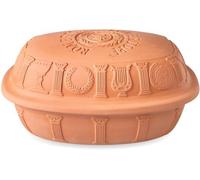Casserole en céramique - Forme ovale - Capacité de 3,5 litres - Dimensions : 34 x 26 x 19 cm