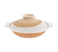 Casserole en Céramique Japonaise pour Mijoter, Khaki | Résistance à Haute Température, Répartition Homogène Chaleur, Nettoyage Facile, pour Hôtels et Maisons