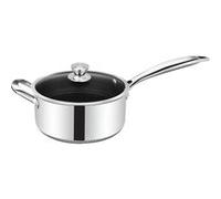 Cheffinger Casserole en Inox Premium avec Couvercle et Intérieur en Nid d'Abeille 20cm Argent