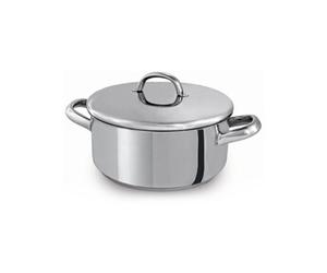 Casserole Europa 24cm 4.2L en acier inoxydable