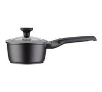 GSW Casserole EASY CLICK en fonte d'aluminium aspect pierre manche amovible induction 16 cm Noir