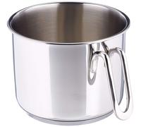 Casserole gourmet, 16 cm, en acier inoxydable, 2,5 litres, revêtement en titane, adaptée au four