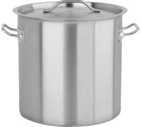 Casserole haute avec couvercle 30 x 30 cm, 21 l, acier inoxydable 201