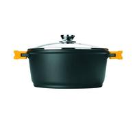 Casserole - IBILI - Evolution - 24 cm - Antiadhésif - Couvercle en verre avec trou anti-vapeur