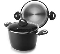 Casserole Ibili-Natura avec couvercle, aluminium, 20 x 13 cm, 4 l, noire