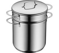 Casserole, lot de 2, diamètre 18 cm, capacité d'environ 3 litres, empilables, couvercle en acier inoxydable, finition polie miroir, compatible avec l'induction, lavable au lave-vaisselle.
