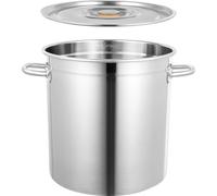 Casserole - Marmite gastronomique - 32 l - Couvercle et poignées en acier inoxydable - Pour cuire et mijoter - Grande capacité
