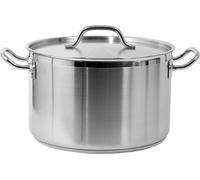 Casserole moyenne avec couvercle, 16,1 l, acier inoxydable, 32 x 20 cm