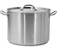 Casserole moyenne avec couvercle 37,7 l, acier inoxydable 40x30 cm