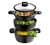 Casserole multifonction Pepe, 24 cm, 4 pièces = 6 appareils de cuisson,