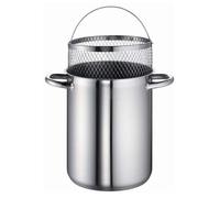 Casserole pour asperges, 16 cm, 4,5 L, en acier inoxydable, avec insert, compatible induction