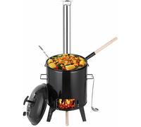 Casserole pour goulash hongrois - 21 litres. Grill pour casserole - En fonte émaillée. Pour 5 personnes et plus. Facile à nettoyer. Avec couvercle