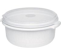 Casserole pour micro-ondes avec couvercle - 15 litres - plastique - blanc - Micro Family