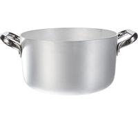 Casserole professionnelle Agnelli en aluminium, capacité de 3 à 3,3 litres, avec 2 poignées en acier inoxydable