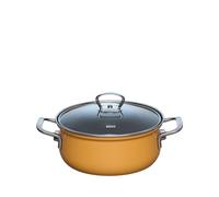 Casserole Riess avec couvercle en verre, 16 cm, 1 litre, couleur orange