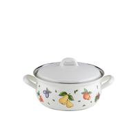 Riess Casserole avec couvercle Ø16cm 1,2L Fruit Garden émail
