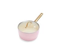 Casserole rose 18 cm aluminium forgé revêtement céramique avec couvercle-Padova Reserve - - Rose - Aluminium