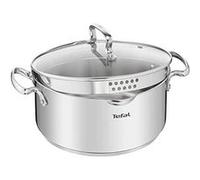 Casserole TEFAL Duetto+ G7194655 - Inox - Compatible tous feux induction - 24 cm Gris
