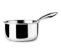 Ibili – Casserole triple couche naturelle 18 cm 2 L inox compatible induction sans antiadhésif