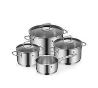 Casserole WMF Astoria Cromargan® 18/10 4 pièces avec couvercle en verre
