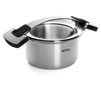 Casserole Woll Concept PRO 116CO avec couvercle, en acier inoxydable, diamètre 16 cm, compatible avec les plaques à induction