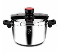 Casseroles à pression. Casserole à pression de 6 litres, en acier inoxydable, compatible induction, avec valve de sécurité, marque Royal Swiss