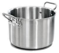Casseroles Agnelli ALIX104ALIN16 : Casserole à bords hauts avec 2 poignées en acier, en aluminium avec revêtement en acier
