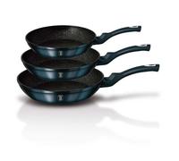 Berlinger Haus lot de 3 poeles en granit 20/24/28cm Metallic Aquamarine BH6177F
