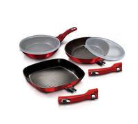 Set de poêles en granit Berlinger Haus BH-6796 3 pièces Burgundy