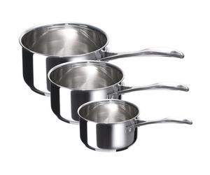 Casseroles Chef D - BEKA LINE - Lot de 3 - Inox 18/10 - Tous feux dont induction