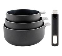 Lot de 3 casseroles aluminium 16/18/20cm - Cosy&trendy - 5189002 -