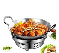 Casseroles en acier inoxydable Ensemble d'ustensiles de cuisine sûrs | Poêle en acier inoxydable sans danger pour la cire et le liquide avec couvercle pour la cuisine maison hôtel restaurant