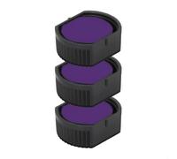 Cassette d’encre pour Colop Printer R 12 | Cartouche Colop E/R12 (Pack de 3 - Violette)