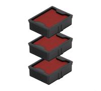 Cassette d’encre pour Shiny Printer S-510 | Cartouche Shiny S-510-7 (Pack de 3 - Rouge)