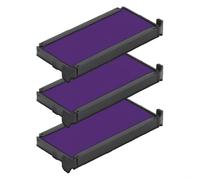 Cassette d’encre pour Trodat Printy 4913 | Cartouche Trodat 6/4913 (Pack de 3 - Violette)