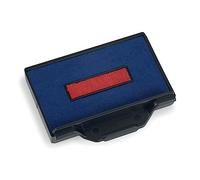 Cassette d'Encrage 6/57 - Recharge Encre Tampon Encreur - Compatible Trodat Metal Line 5207 et 5470 (6/57/2 - Bicolore Bleu)/Rouge)