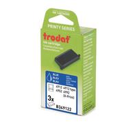Cassette d'encrage Trodat Printy 6/4912 - bleue - lot de 3