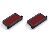 Cassette d'encre Trodat 6/4910 rouge pour tampons Trodat Printy 4910, 4810, 4836, Medium (Lot de 2)