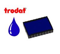 Cassette encrage trodat 6/4750b pour tampon encreur printy 4750/4755/4760 taille empreinte41x24mm coloris bleu
