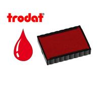 Cassette encrage trodat 6/4750c pour tampon encreur printy 4750/4755/4760 taille empreinte41x24mm coloris rouge