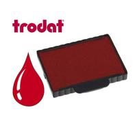 Cassette encrage trodat 6/57a pour tampon metal line 5207/5470 taille empreinte 60x40mm coloris rouge